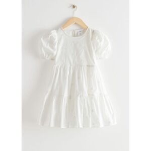 & Other Stories White Cotton Embroidered‎ Dress Capsule Collection Size 7-8Y EUC